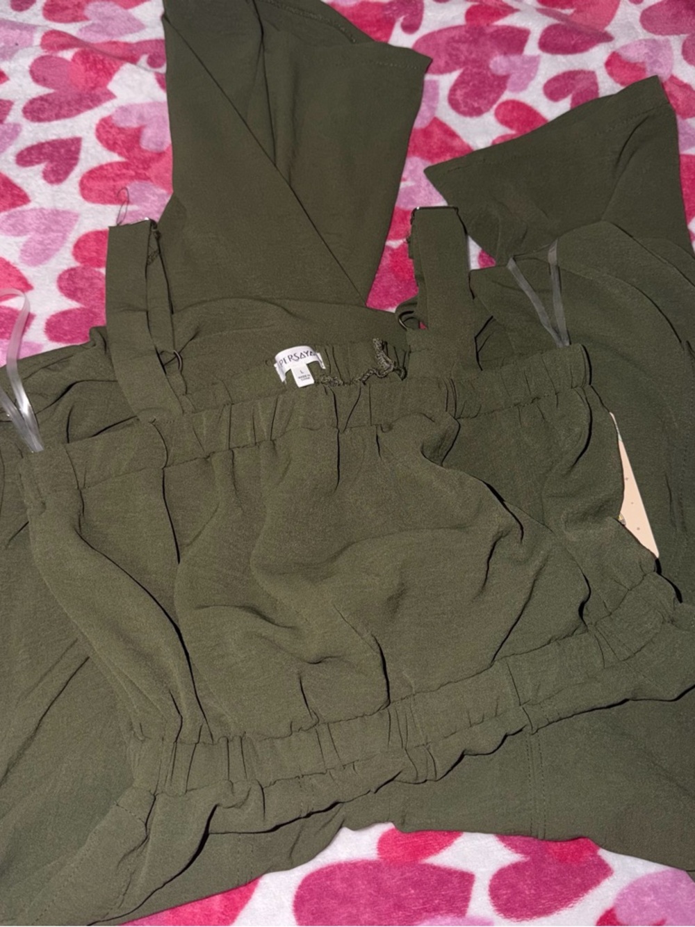 Olive Green Smocked Jumper - New & Comfortable